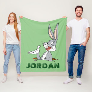 VAD HANDLAR DET OM DOC?™ BUGS BUNNY™ Kaninhål Fleecefilt