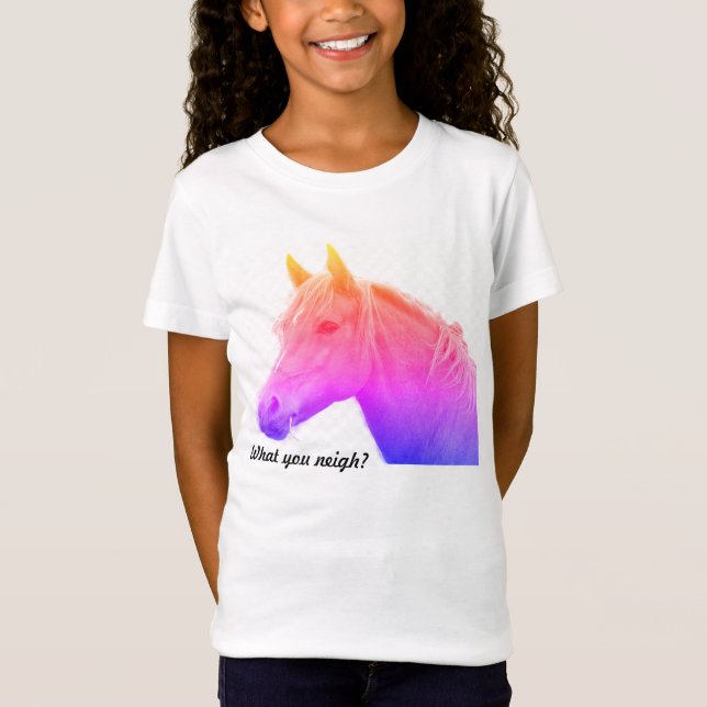 Vad har du för fel? Mystical Horse Girls T-Shirt (Framsida)
