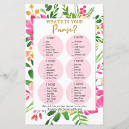 Vad Har Du I Din Handväska Bröllopsduschspel, Bröl