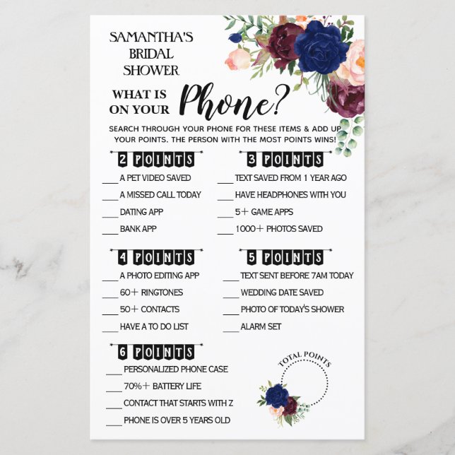 Vad har du på din Telefon dusch engelska spanska s (Framsida)