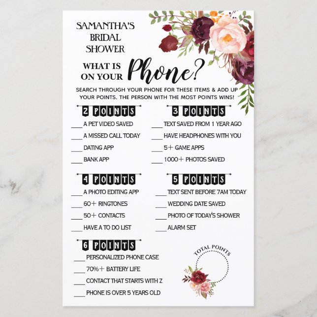 Vad har du på din telefon dusch engelska spanska s (Framsida)