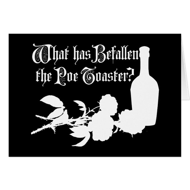 Vad har hänt med poesgiftet? hälsningskort (Framsidan Horizontal)