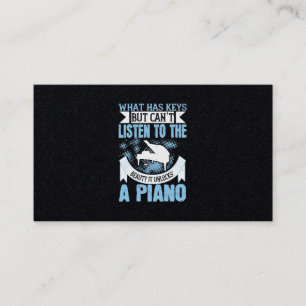 Vad har Nycklar men kan inte lyssna på skönheten? Visitkort