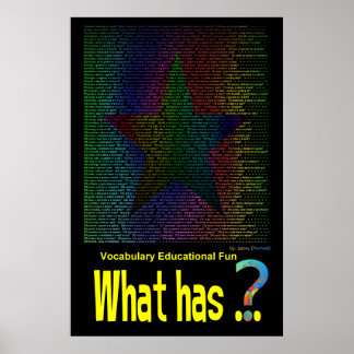 Vad har.. Stjärna Poster Bok ej hyming