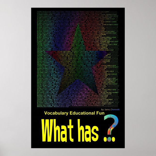 Vad har.. Stjärna Poster Bok ej hyming (Framsidan)