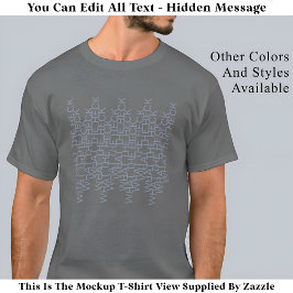 Vad Heck Gömt Message 142BG Modern Trendig T Shirt