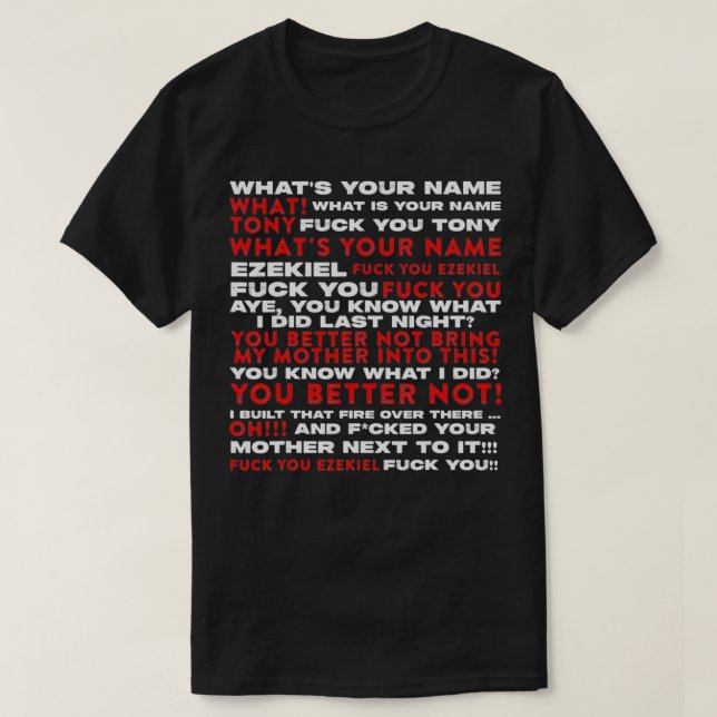 Vad heter du Tony och Ezekiel Funny? T Shirt (Design framsida)