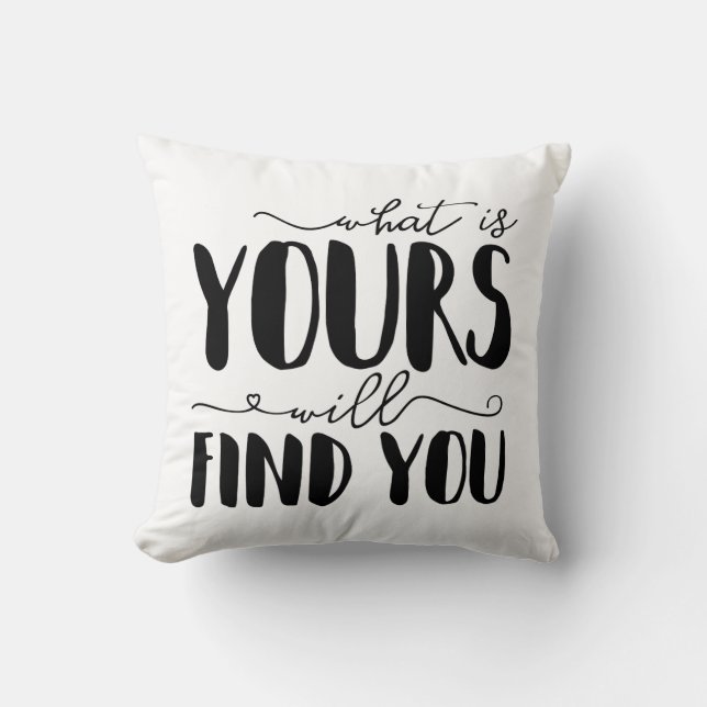 Vad hittar du i din typografi? kudde (Framsida)