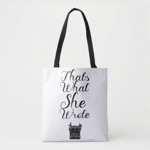 Vad hon skrev författare Slogan Author Motto Tygkasse