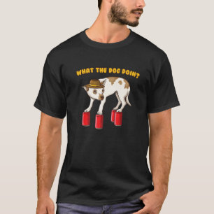 Vad Hund gör med det finstilta ironiska tankematal T Shirt