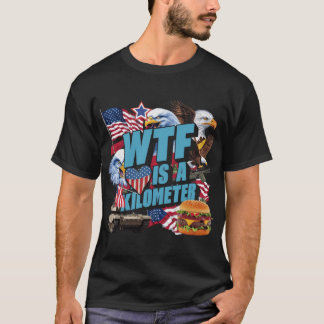 Vad i hela friden är kilometer familj vintage pres t shirt