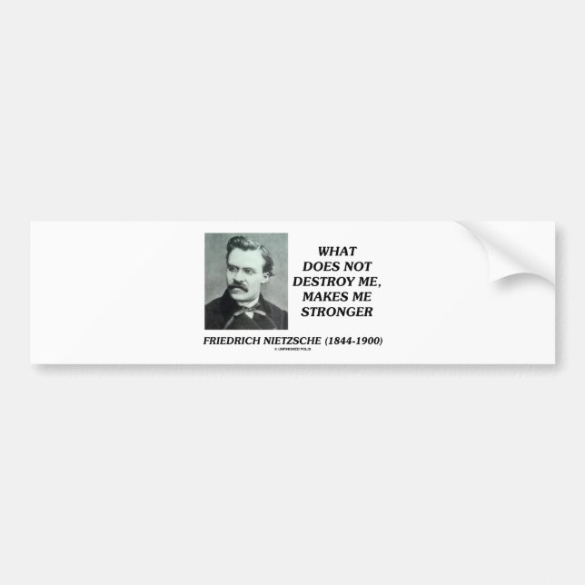 Vad inte förstör mig, gör mig starkare bildekal (Framsidan)