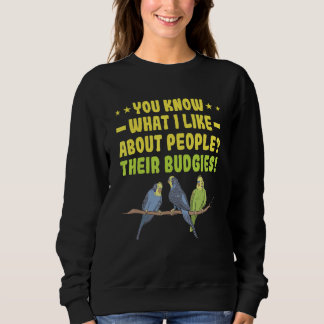 Vad jag gillar med människor Undulat Papegoja W T Shirt