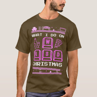 Vad jag gör på julspel i Pizza Vin T Shirt