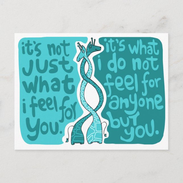 Vad jag känner vykort (Framsida)