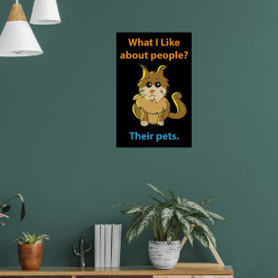Vad jag tycker om att folk Poster