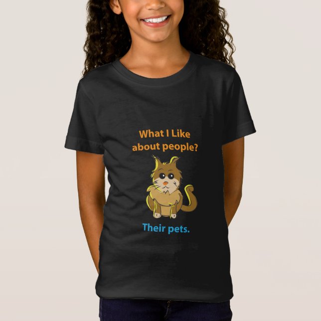 Vad jag tycker om folk. t shirt (Framsida)