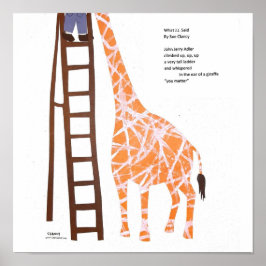 Vad JJ sa - illustrerad dikt Poster