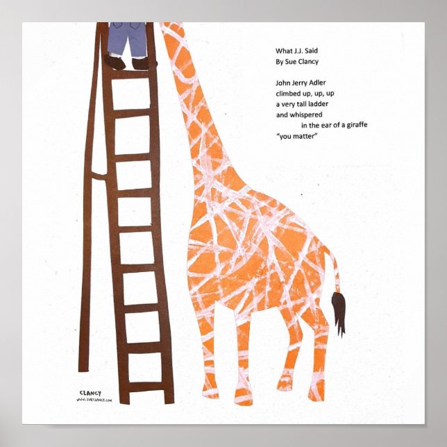 Vad JJ sa - illustrerad dikt Poster (Framsidan)