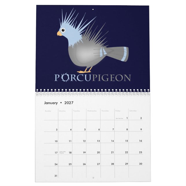 Vad kalendern för djur 2013 kalender (Jan 2027)