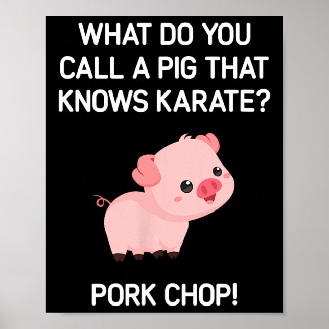 Vad kallar du en Gris som känner Karate? Poster (Framsidan)