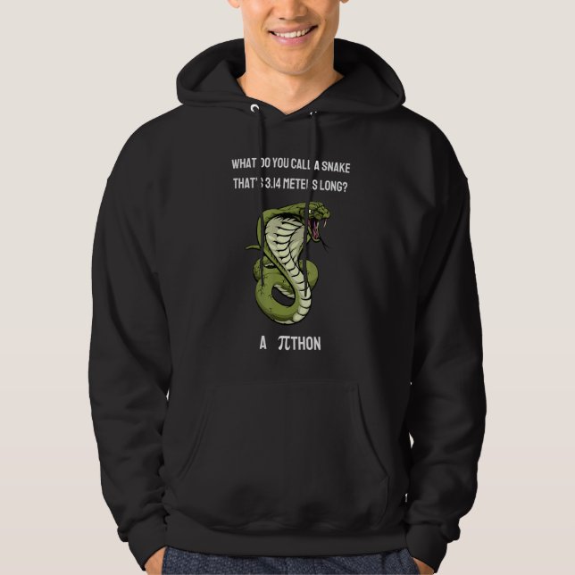 Vad kallar du en orm Thatu2019s 3 14 meter lång Hoodie (Framsida)