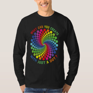 Vad kan du skapa med bara prick regnbåge prickar t shirt