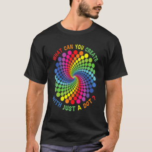Vad Kan Du Skapa Med Bara Punkt Regnbåge Prickar T Shirt