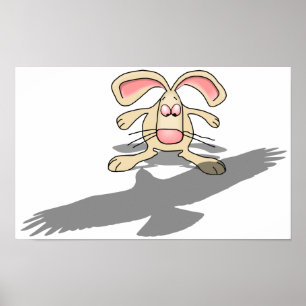 Vad..? Kanin Tecknad Poster