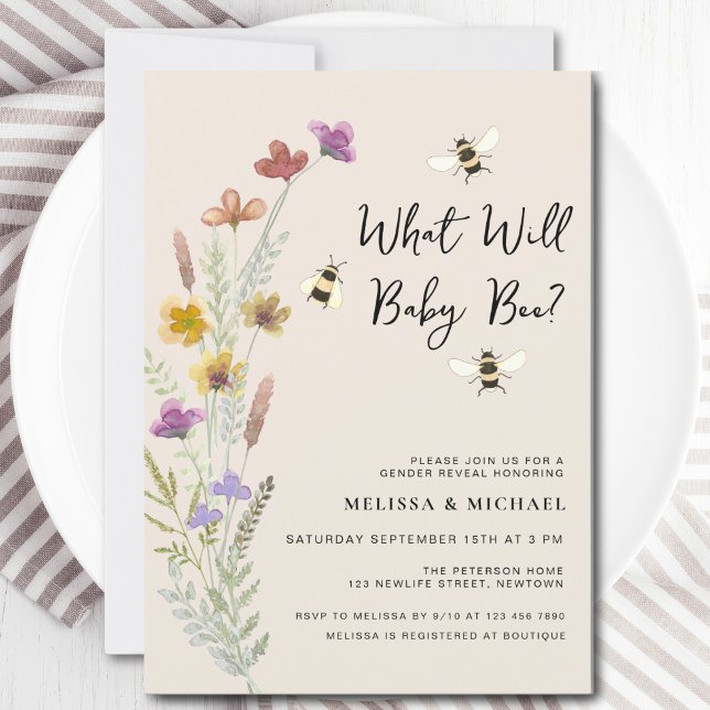 Vad kommer Baby att bli för att visa upp Genderna? Inbjudningar (Skapare uppladdad)