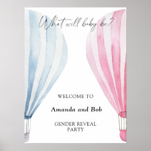 Vad kommer baby att bli gender att visa välkommen poster