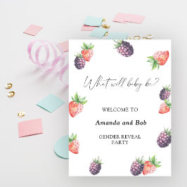 Vad kommer baby att bli gender att visa välkommen poster