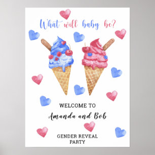 Vad kommer baby att bli gender att visa välkommen poster