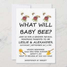 Vad kommer Baby Bee att vara för kön Inbjudningar