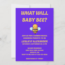 Vad Kommer Baby Bee Köns Avslöjande Inbjudningar