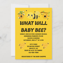 Vad Kommer Baby Bee Köns Avslöjande Inbjudningar