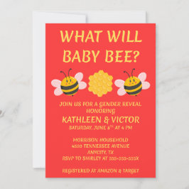 Vad Kommer Baby Bee Köns Avslöjande Inbjudningar