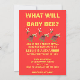 Vad Kommer Baby Bee Köns Avslöjande Inbjudningar