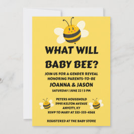 Vad Kommer Baby Bee Köns Avslöjande Inbjudningar