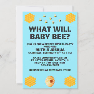 Vad kommer Baby Bee könsbestämning avslöja Inbjudningar