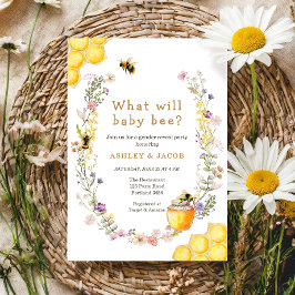 Vad kommer Baby Bee Wildblomme Gender Reveal? Inbjudningar