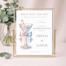 Vad kommer bebisen att bli Könsbestämningsfest väl Poster
