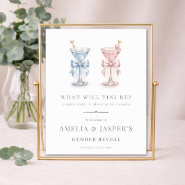 Vad kommer bebisen att vara Könsbestämningsfest vä Poster