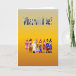 Vad kommer det att bli? kort