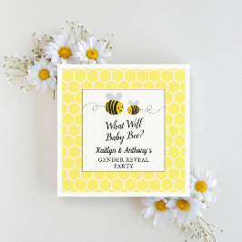 Vad kommer Genderna Baby Bee att göra i Party? Pappersservett