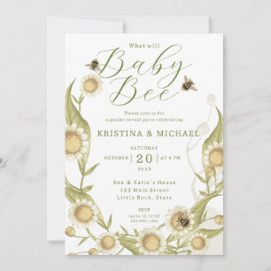 Vad kommer inbjudan till Baby Bee Gender Reveal?