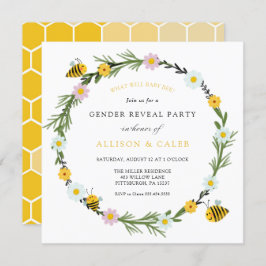 Vad kommer inbjudan till baby Bee Gender Reveal?