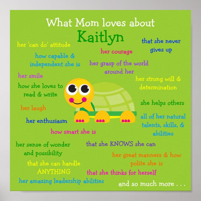 Vad Mamma Kärlek om Kaitlyn Poster (Framsidan)