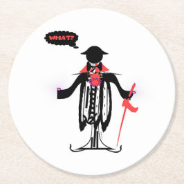 VAD? MAN PAPPER UNDERLÄGG RUND