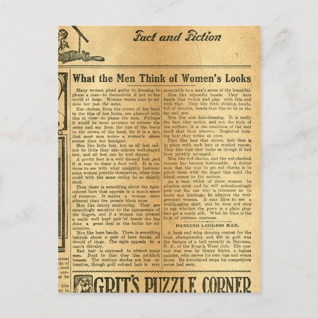 Vad Manar Tänka of Women's Watch 1907 Vykort (Framsida)